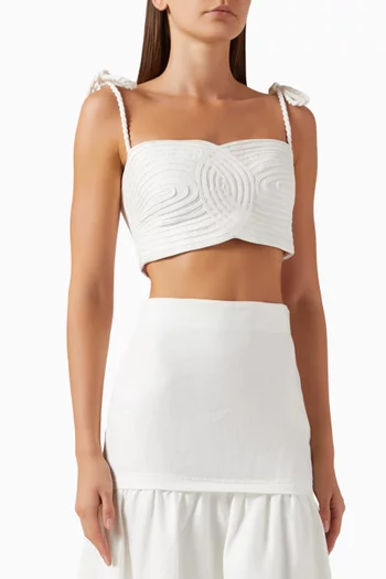 Latido Sereno Top in Linen