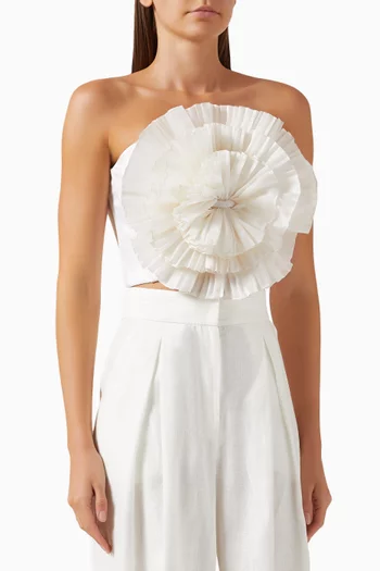 Brillo del Alma Top in Silk Organza