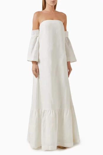 Palacio Maxi Dress in Linen