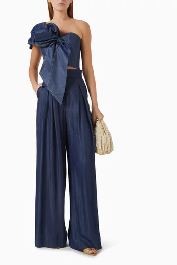 Verte Más Top in Denim