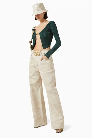 Wide-leg Jeans in Denim