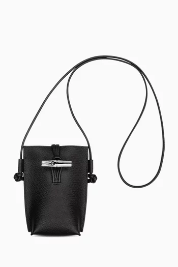 Le Roseau Phone Bag in Cowhide Leather