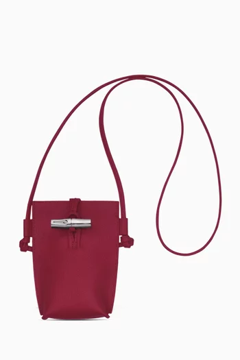 Le Roseau Phone Bag in Cowhide Leather