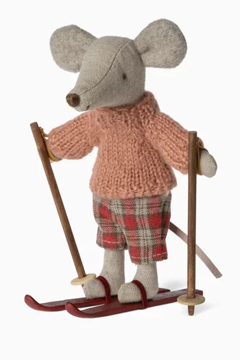 Winter Mouse with Ski Set, Big Sister