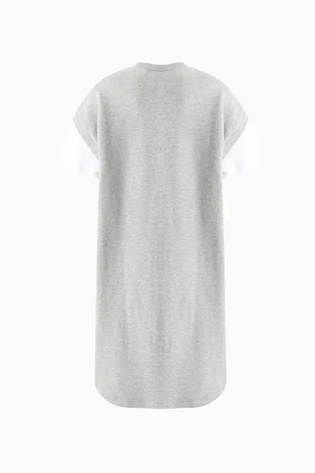Logo Dress in Cotton