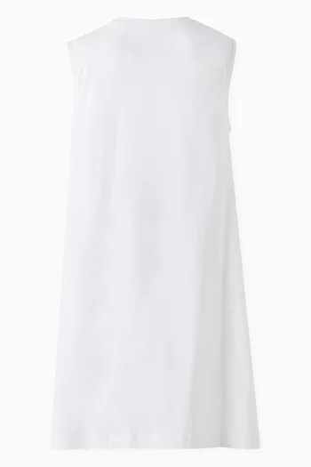 Number Logo Dress in Cotton