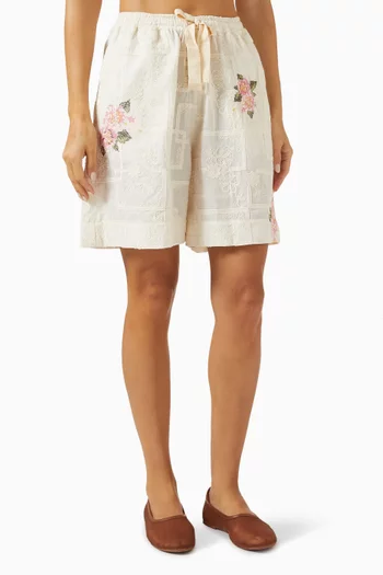 Malaga Waist-tie Shorts in Cotton