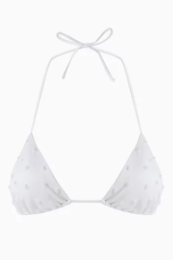 Lolita Embroidered Bikini Top