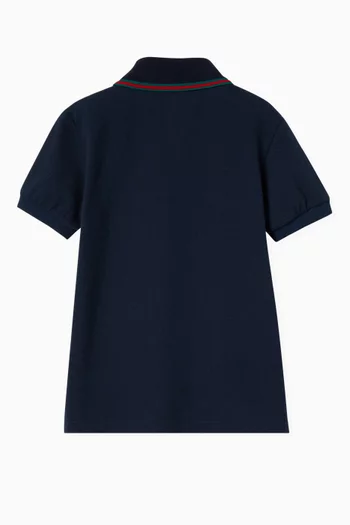 Polo Top in Cotton Piquet