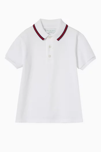Web Polo Shirt in Cotton