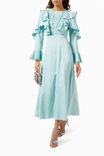 Lace-trim Maxi Dress