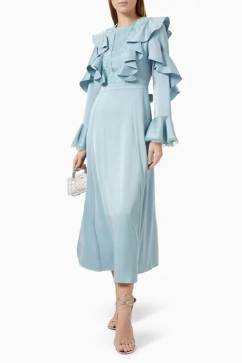 Lace-trim Maxi Dress