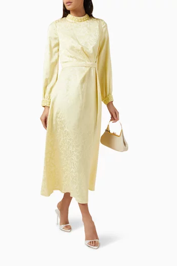 Crystal Embellished Midi Dress