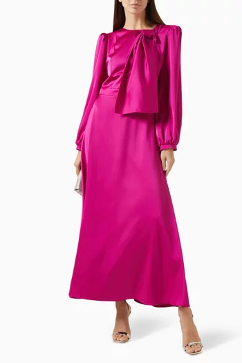 Tie-up Detail  Maxi Dress