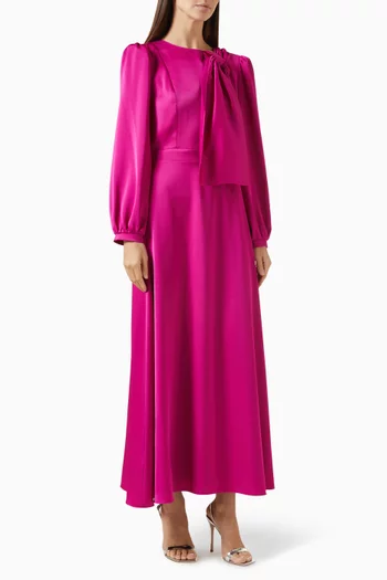 Tie-up Detail  Maxi Dress