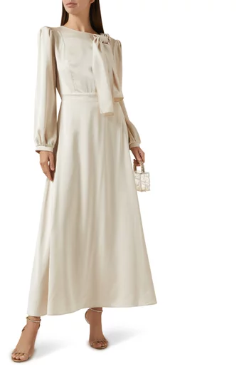 Tie-up Detail  Maxi Dress