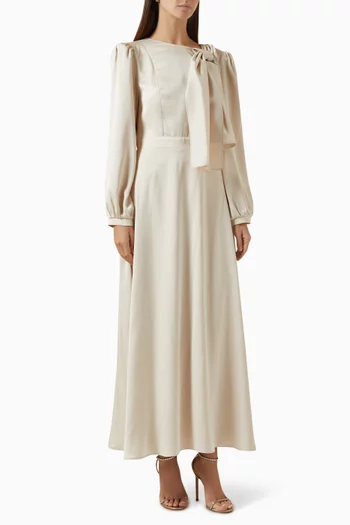 Tie-up Detail  Maxi Dress