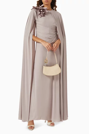 Lemar Midi Dress in Chiffon
