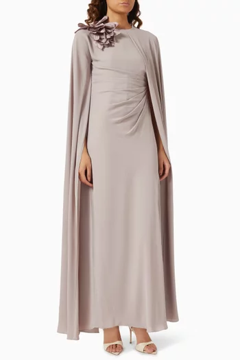 Lemar Midi Dress in Chiffon