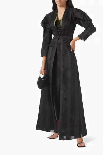 Beth Abaya in Linen & Silk