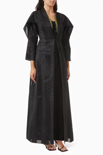 Beth Abaya in Linen & Silk