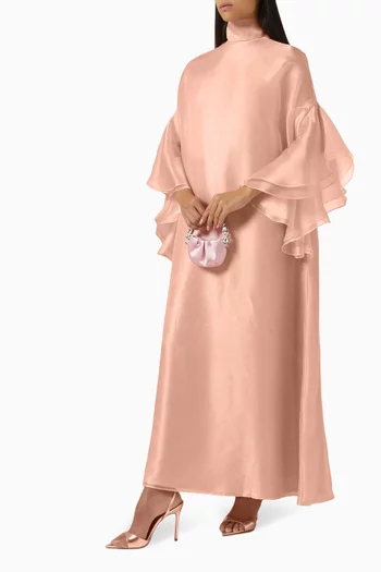 قفطان بأكمام واسعة أورجانزا