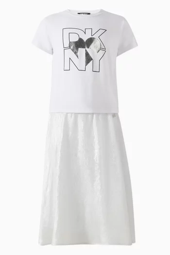 Logo-plaque Midi Skirt