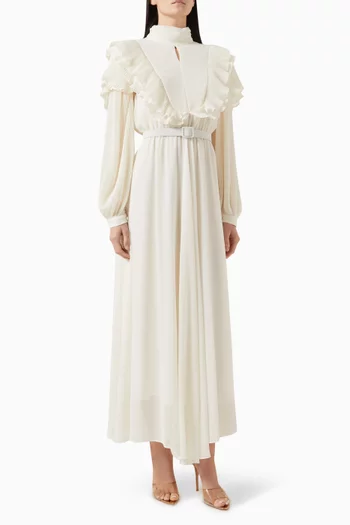 Ruffle Belted Dress