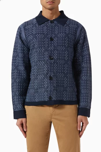 Geo Cardigan in Organic Cotton
