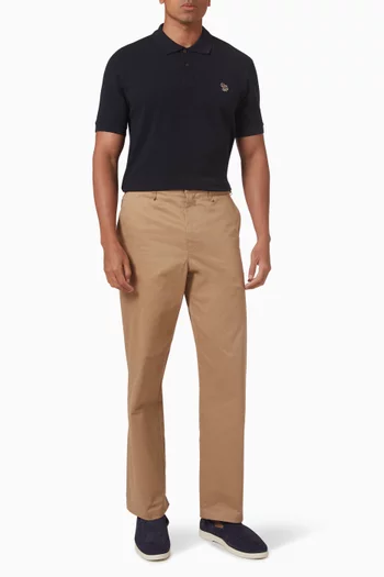 تي شيرت بولو بشعار زيبرا قطن بيكيه