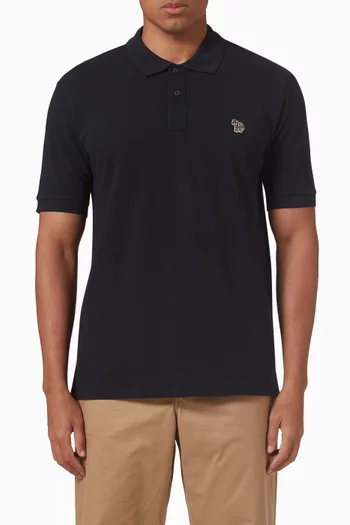 تي شيرت بولو بشعار زيبرا قطن بيكيه