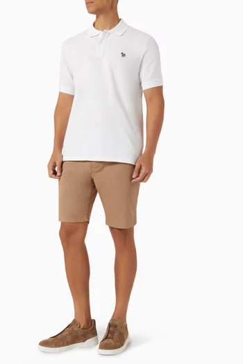 تي شيرت بولو بشعار زيبرا قطن بيكيه عضوي