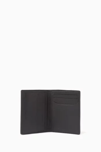 Logo Slimfold Wallet in Saffiano Leather