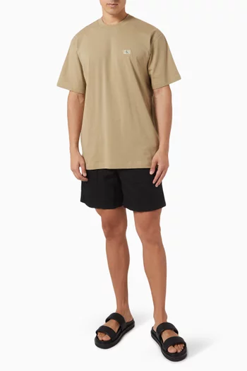 Logo Embroidered T-shirt in Cotton