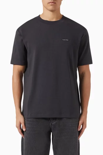 Logo Label T-shirt in Cotton