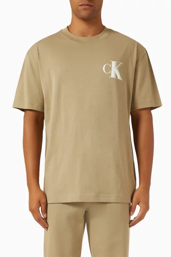 Relaxed Monogram T-shirt in Cotton