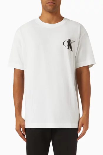 Relaxed Monogram T-shirt in Cotton