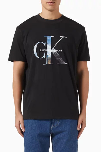 Photo Monogram T-shirt in Cotton