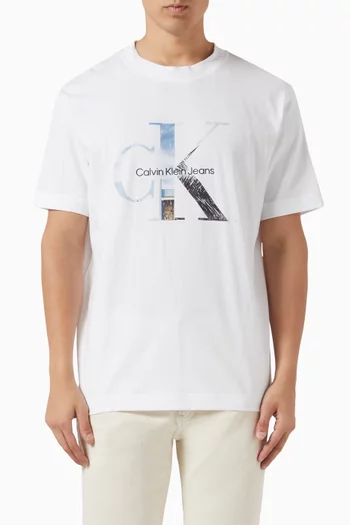 Photo Monogram T-shirt in Cotton
