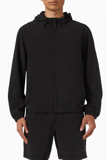 Logo Hooded Wind Jacket