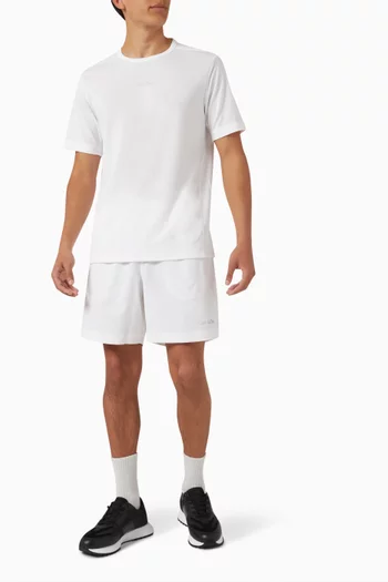 Rubberised-logo T-shirt in Jersey