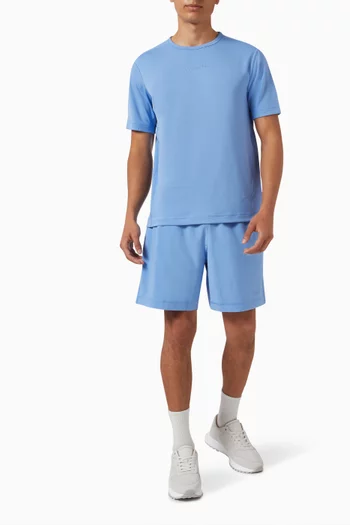 Rubberised-logo T-shirt in Jersey