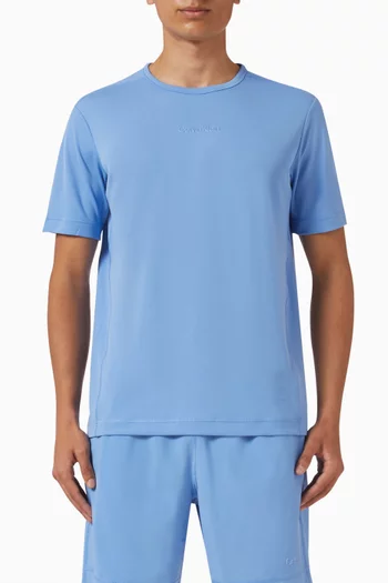 Rubberised-logo T-shirt in Jersey