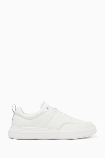Basket Padded Sneakers in Leather