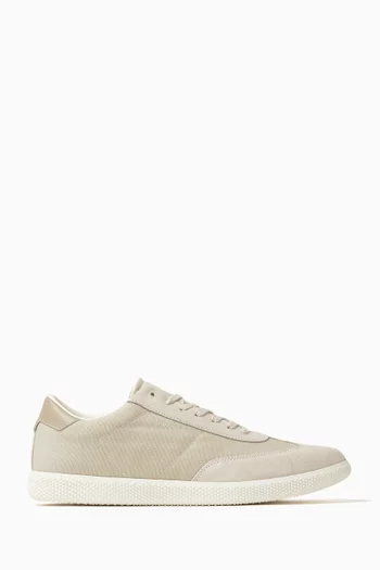 Lace-up Low-top Sneakers in Canvas