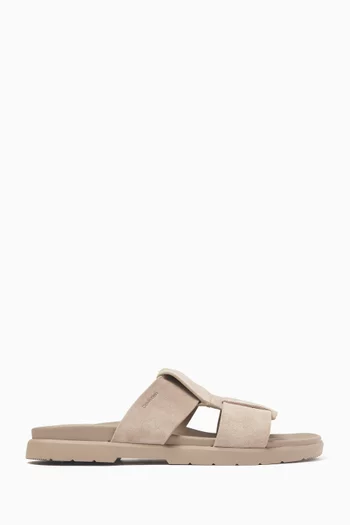 Double T Lug Sandals in Suede