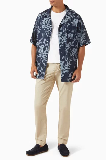 Paper Touch Straight-leg Chino Pants