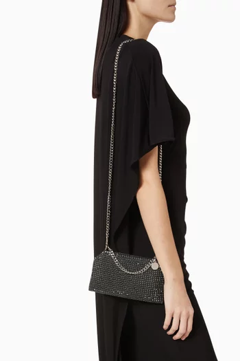 Falabella Shoulder Bag in Crystal Mesh