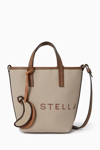 Logo Crossbody Tote Bag in Bananatex® Canvas
