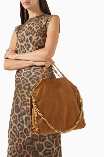 Falabella Fold-over Tote Bag in Alter Suede
